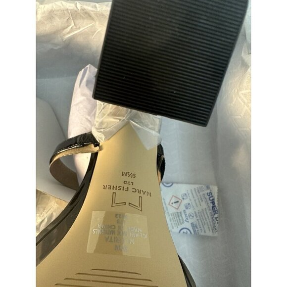 Marc Fisher Platform Sandals Frita Strappy Black Heel Platforms Size 9.5 NEW - Picture 10 of 10